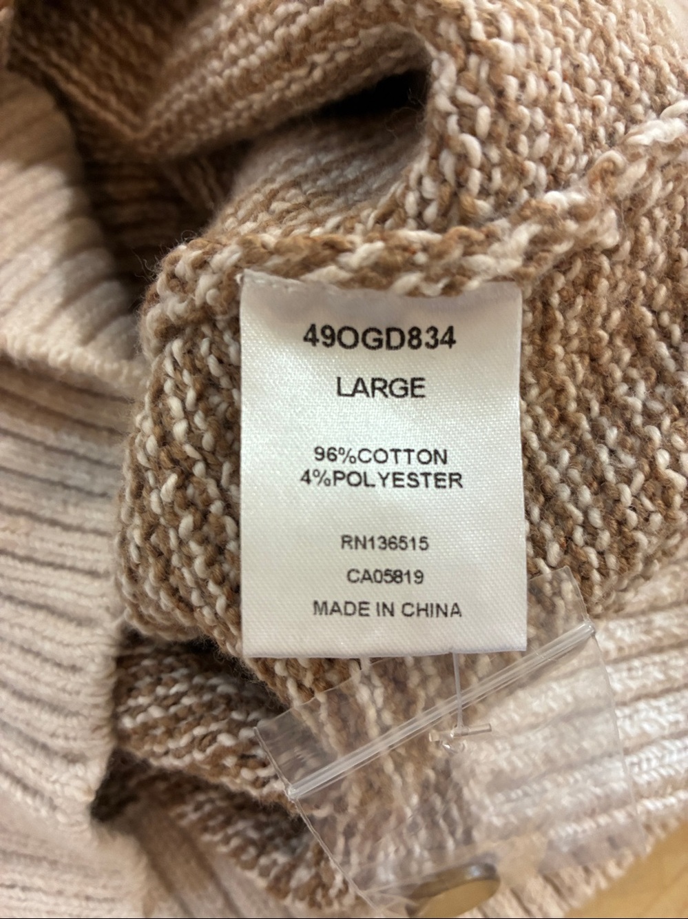 Revolve One Grey Day Brito Cardigan Sweater, Large - Picture 8 of 8